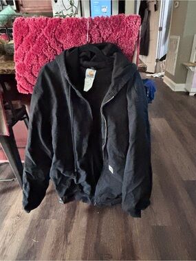 Vintage Carhartt Jacket 3XL Tall XLT Duck Canvas Black